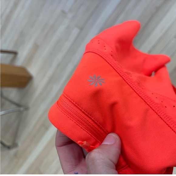 Red orange Athleta running shorts - Picture 5 of 6